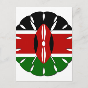 Cartão Postal Round Kenyan Motif: Um Símbolo Nacional