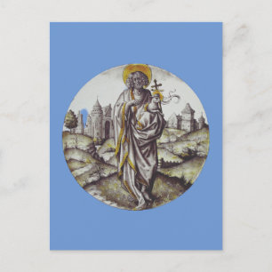 Cartão Postal Roundel com o Santo John The Baptist