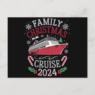 Cartão Postal Roupa Combinando para Cruzeiro de Natal da Família