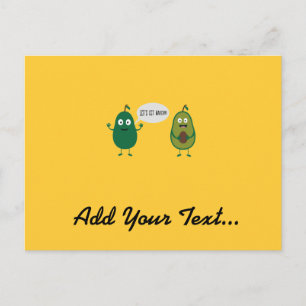Cartão Postal roupa de abacate louca