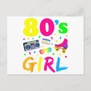 Cartão Postal Roupa de festa de aniversário de menina dos anos 8