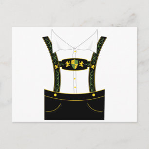 Cartão Postal Roupa do Oktoberfest