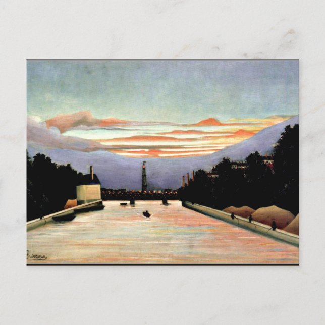 Cartão Postal Rousseau - A Torre Eiffel, arte fina (Frente)