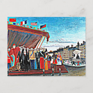 Cartão Postal Rousseau art: Os Representantes de Poderes Estrang