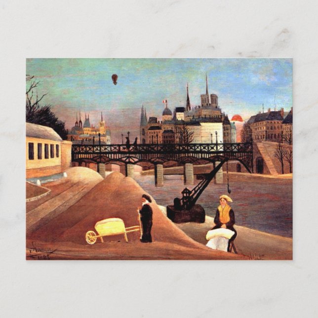 Cartão Postal Rousseau - Ile Santo Louis e Notre Dame (Frente)