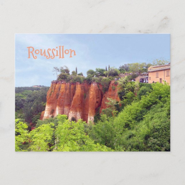 CARTÃO POSTAL ROUSSILLON, FRANÇA (Frente)