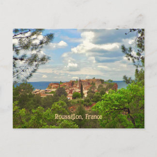 Cartão Postal Roussillon, France, Beautiful Hill Town