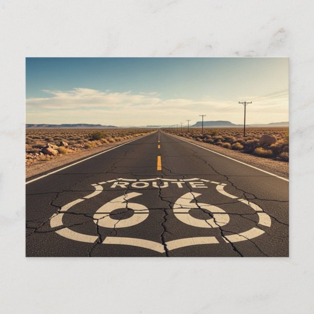 Cartão Postal Route 66  (Frente)