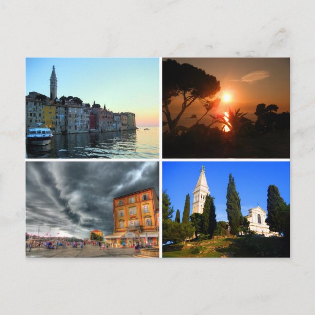 Cartão Postal Rovinj, Croácia (Frente)