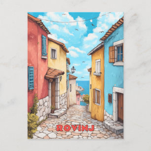 Cartão Postal Rovinj Croácia Viagem
