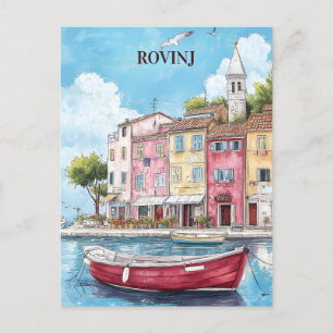 Cartão Postal Rovinj Croácia Viagem