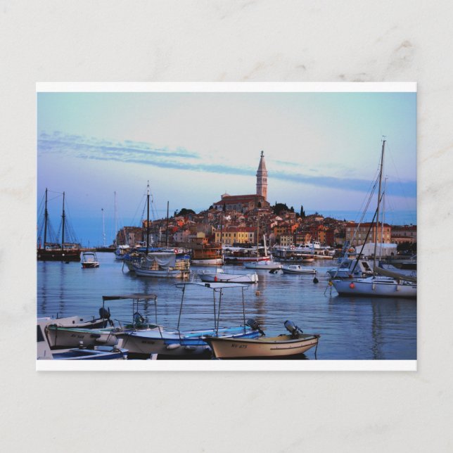 Cartão Postal Rovinj Harbour, Croácia (Frente)