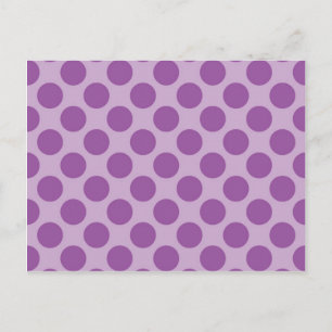 Cartão Postal Roxo Divertido em Presentes de Padrões de Bolinha