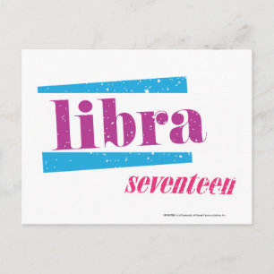 Cartão Postal Roxo do Libra