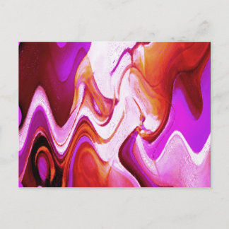 Cartão Postal Roxo Vermelho