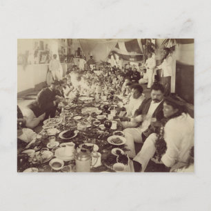 Cartão Postal Royal Banquet na Casa de Barcos do Rei Kalakana, c