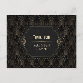 Cartão Postal Royal Dourado Excelente Negro Gatsby Art Deco Obri