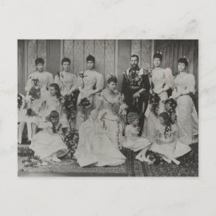 Cartão Postal Royal Family England - Wedding Group 1893
