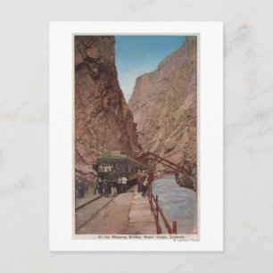 Cartão Postal Royal Gorge, CO - Vista da ponte de enforcamento