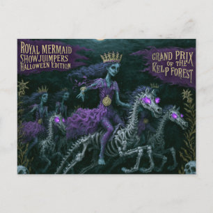 Cartão Postal Royal Mermaid Showjumpers Edição de Halloween Kelp