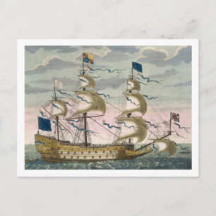 Cartão Postal Royal (navio emblemático) da frota inglesa que vo