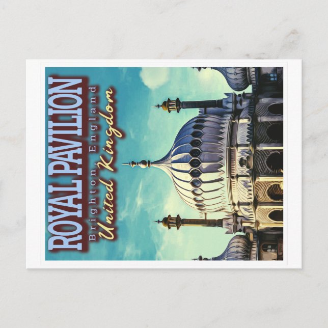 CARTÃO POSTAL ROYAL PAVILION - BRIGHTON ENGLAND - REINO UNIDO (Frente)