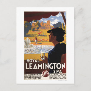 Cartão Postal Royal Spa, Bebendo de Poster de água para mulhere