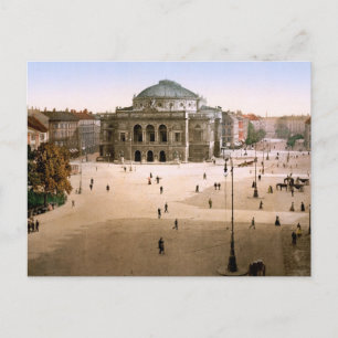 Cartão Postal Royal Theater Copenhagen Dinamarca