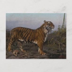 Cartão Postal Royal Tiger por Geza Vastagh