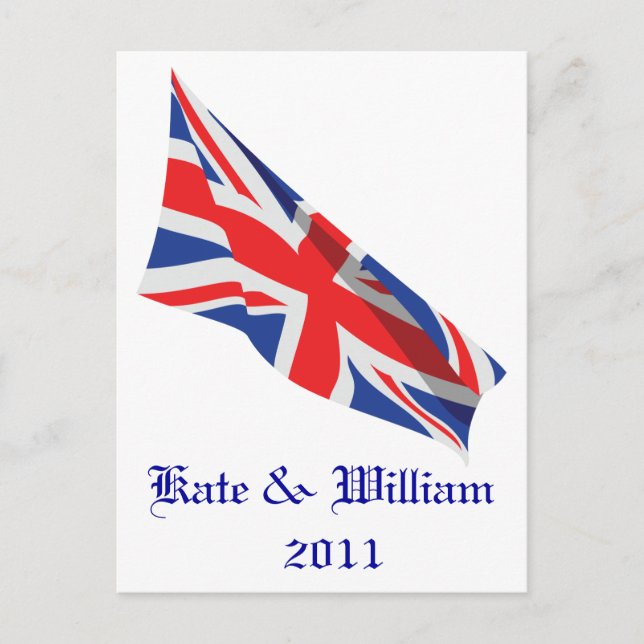 Cartão Postal Royal Wedding /Kate e William (Frente)
