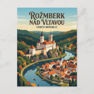 Cartão Postal Rožmberk nad Vltavou República Tcheca