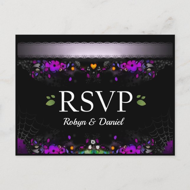 Cartão postal RSVP Correspondente ao Encantamento  (Frente)