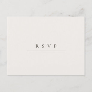 Cartão Postal RSVP de Caligração de Código QR Minimalista Modern