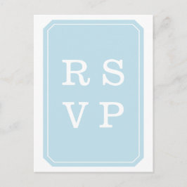 Cartão postal RSVP de Casamento Simplesmente Elega