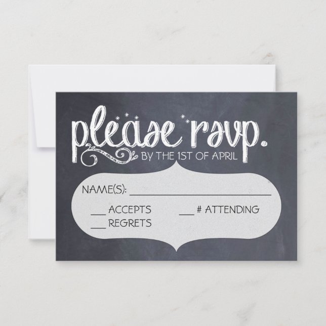 Cartão postal RSVP de Casamento vintage de quadro  (Frente)