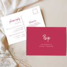 RSVP de Escolha de Refeição de Casamento de Script