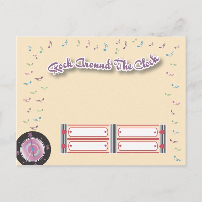 Cartão postal RSVP de Partido 1950s (Frente)