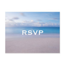 Cartão postal RSVP de Serene Beach