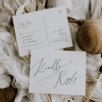 RSVP de Solicitação de Música de Script Minimalist