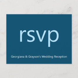 Cartão postal RSVP Minimalista