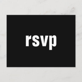 Cartão postal "rsvp" mínimo