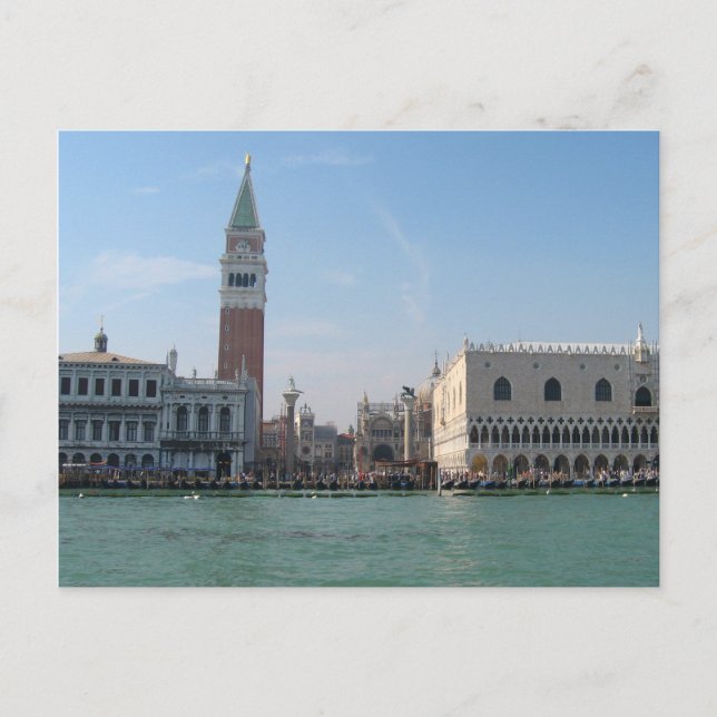 Cartão Postal Rua. A Praça de Mark do Grande Canal (Frente)