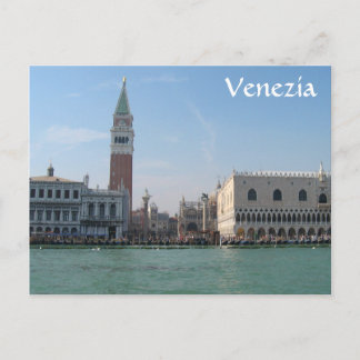 Cartão Postal Rua. A Praça de Mark do Grande Canal