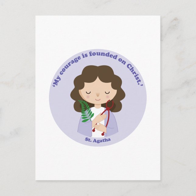 Cartão Postal Rua. Agatha (Frente)