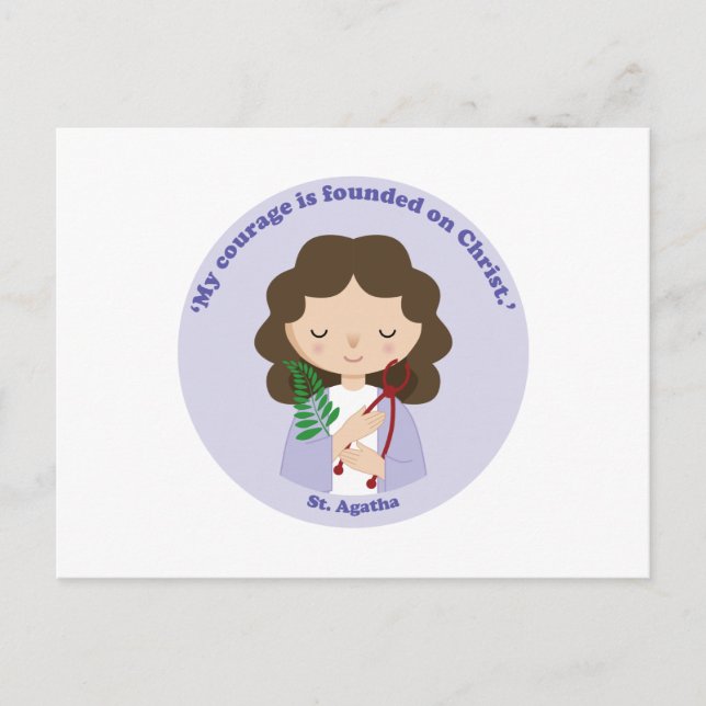 Cartão Postal Rua. Agatha (Frente)