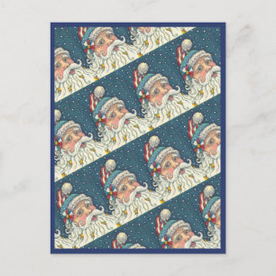 Cartão Postal RUA americana. NATAL DE PAPAIS NOEIS PATRIÓTICOS