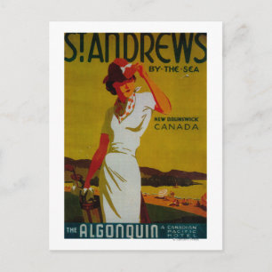 Cartão Postal Rua Andrews Algonquin Vintage PosterEurope