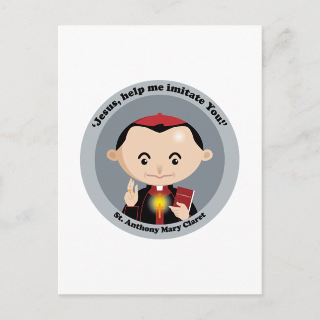 Cartão Postal Rua. Anthony Mary Claret (Frente)