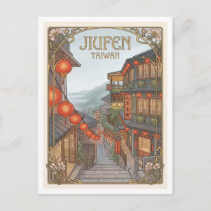 Cartão Postal Rua Antiga de Jiufen Taiwan