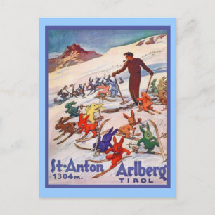 Cartão Postal Rua ANton, Arlberg; Tirol